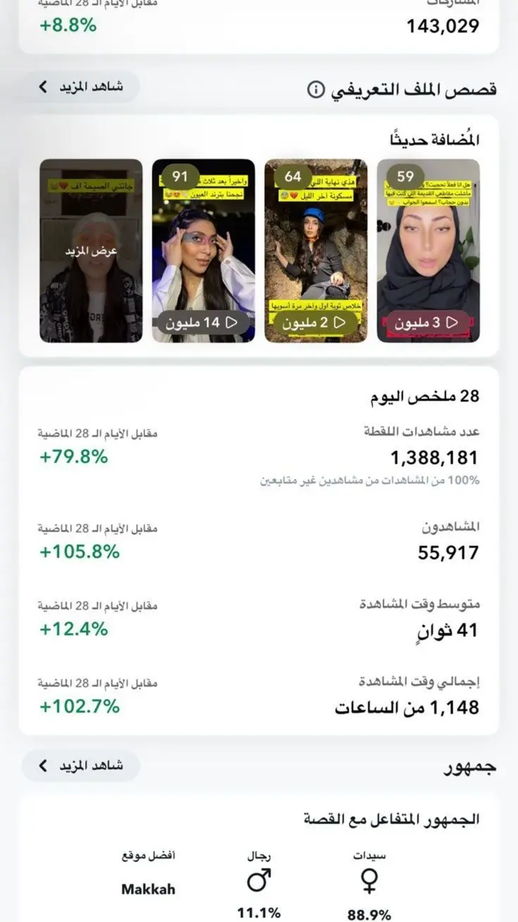 Snapchat story insights
